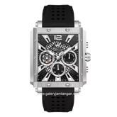 BEVERLY HILLS POLO CLUB BP3661X.351 Black Silver Rubber Strap